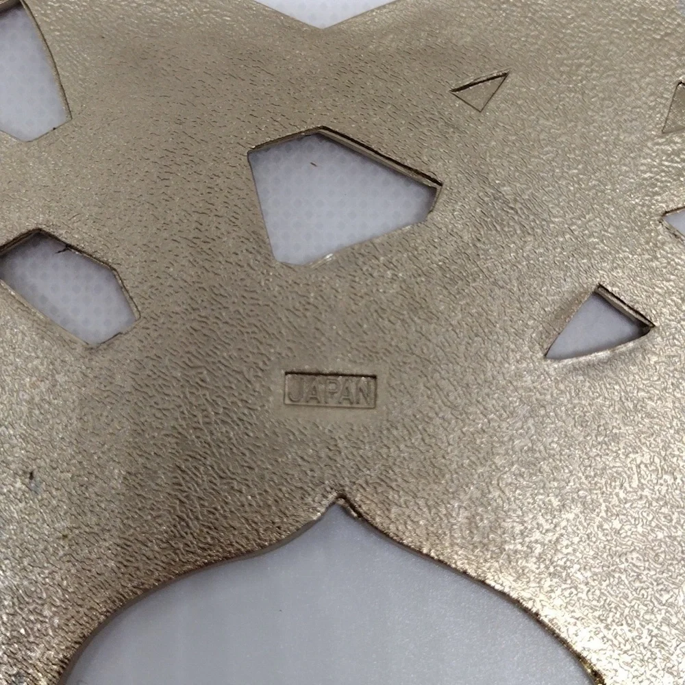 Vintage Wm. A. Rogers‎ Oneida Bronze/Enamel Plate Pineapple Trivet